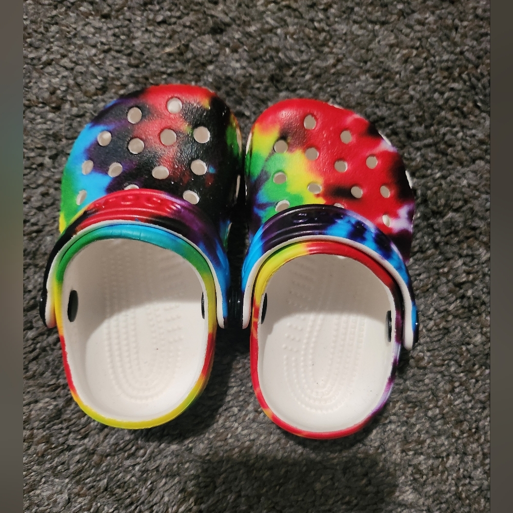 Tie Dye Crocs